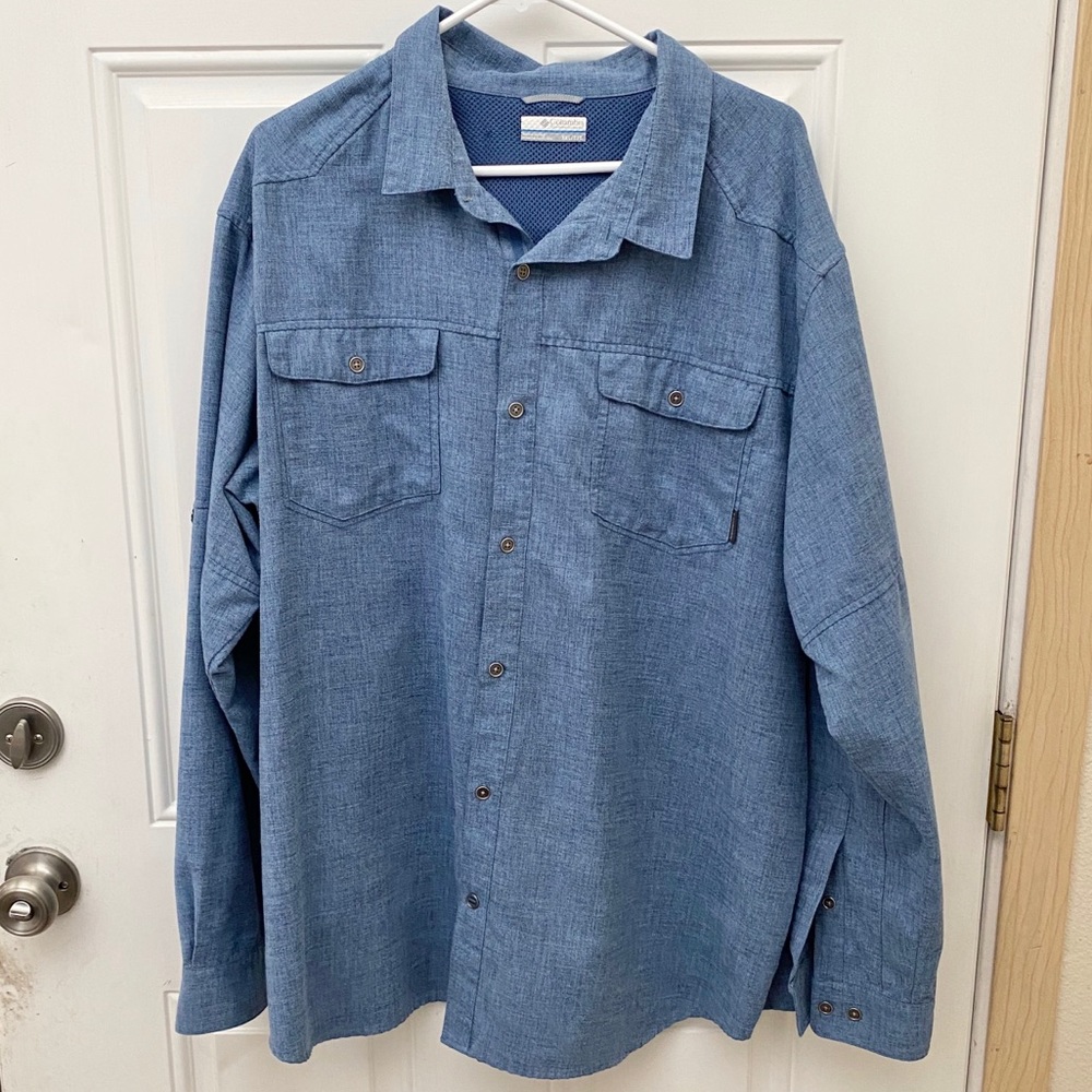 Columbia button up long sleeve men’s  XXL